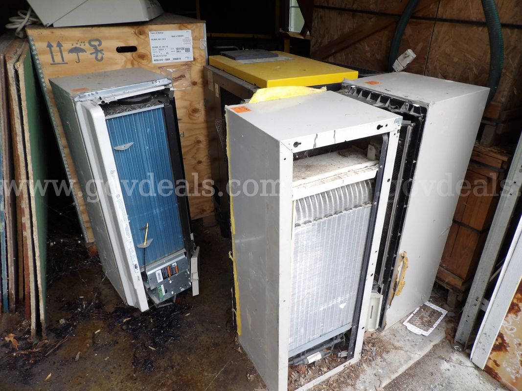 Lot of (3) Wall-Mounted Air Conditioning Units with Covers.