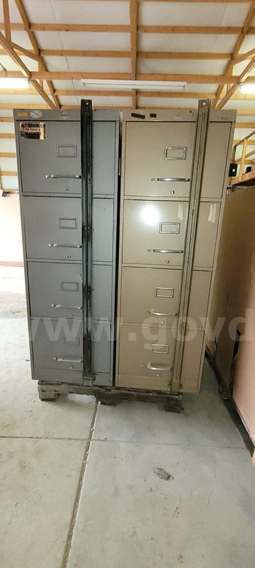 Legal-size File Cabinets (2) with locking bars