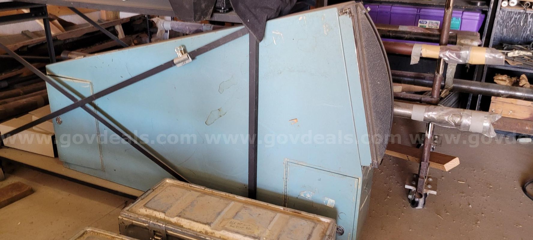 Lot of 2 Vintage Jarrell-Ash Spectroscopes on Rolling Cart