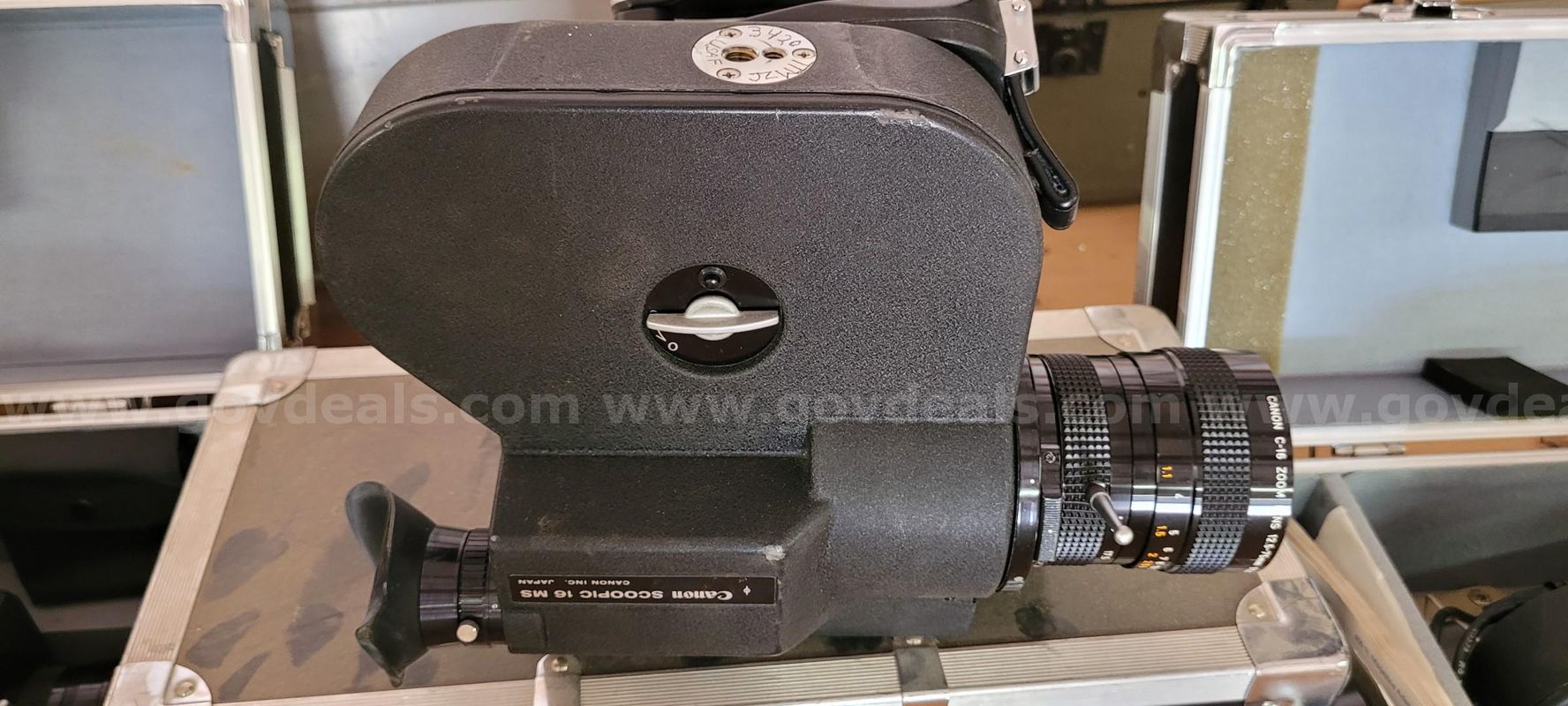 Vintage Canon Scoopic 16MS 16mm film movie cameras (3) and accessories