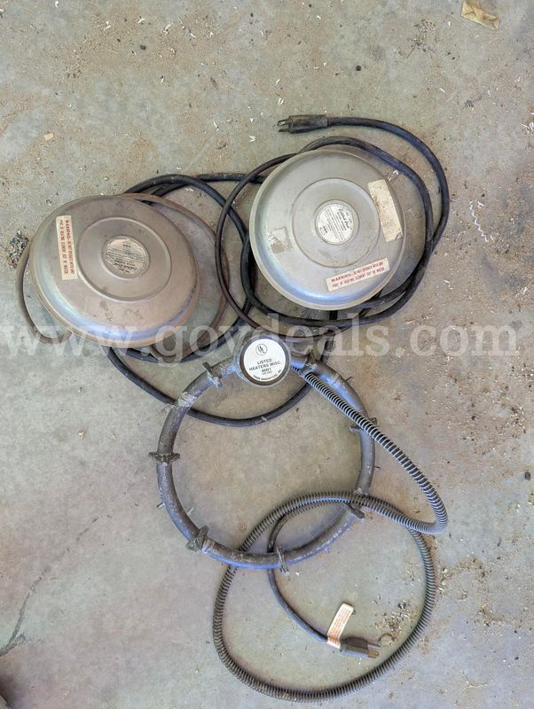 Lot of 3 Electric Livestock Water Tank Heaters