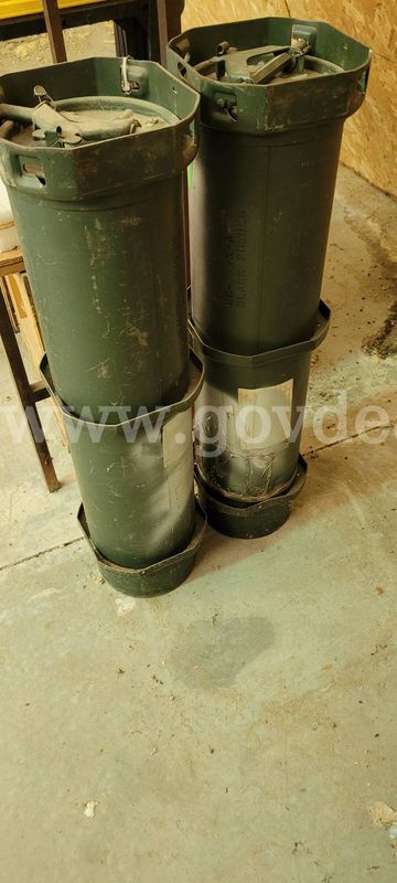 Empty Propelling Charge Canisters (PCCs)