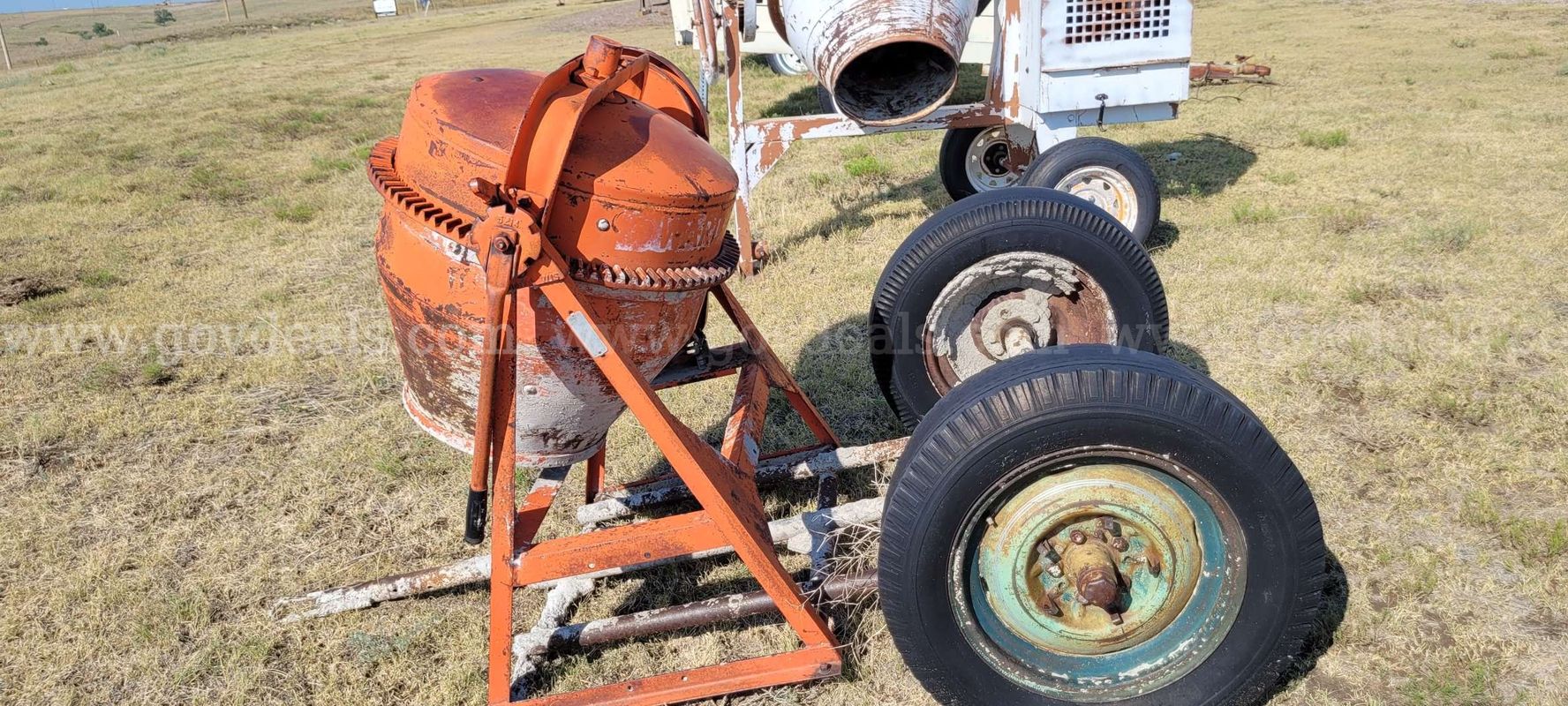 Montgomery Ward Portable Concrete Mixer with Dayton Electric Motor
