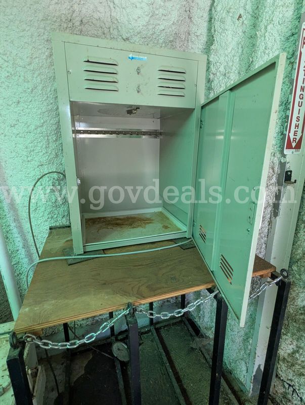 Vintage industrial film drying cabinet