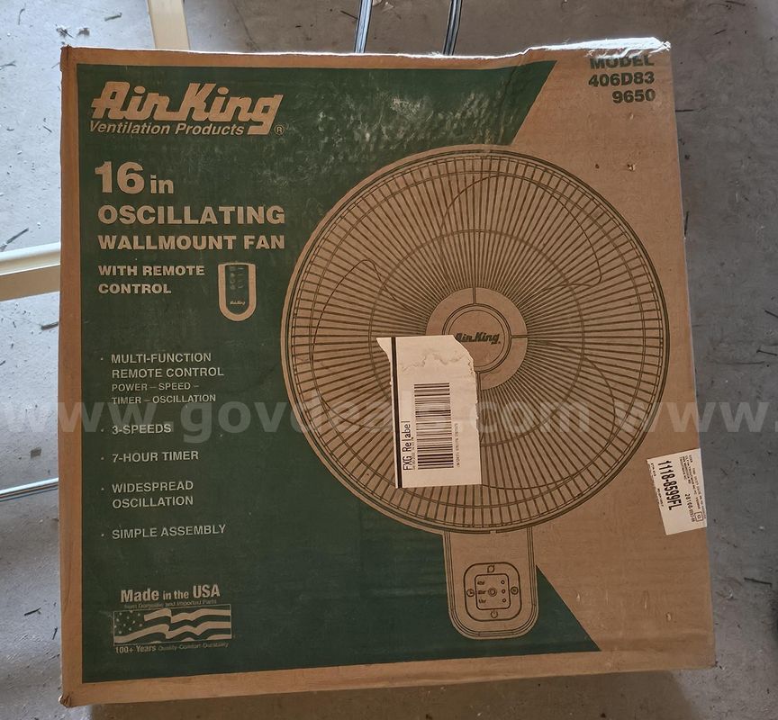 Wall Mount Oscillating Fans