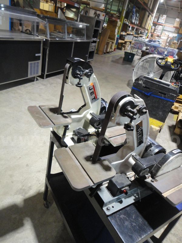 Two (2) Benchtop Belt & Disc Sanders