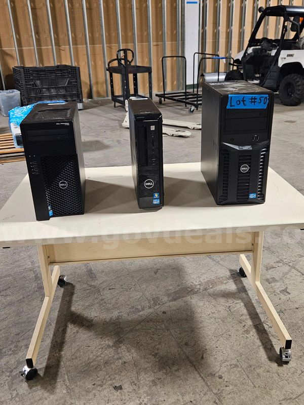 Lot #5D - 15 Dell PC Desktops *NO Hard drives*