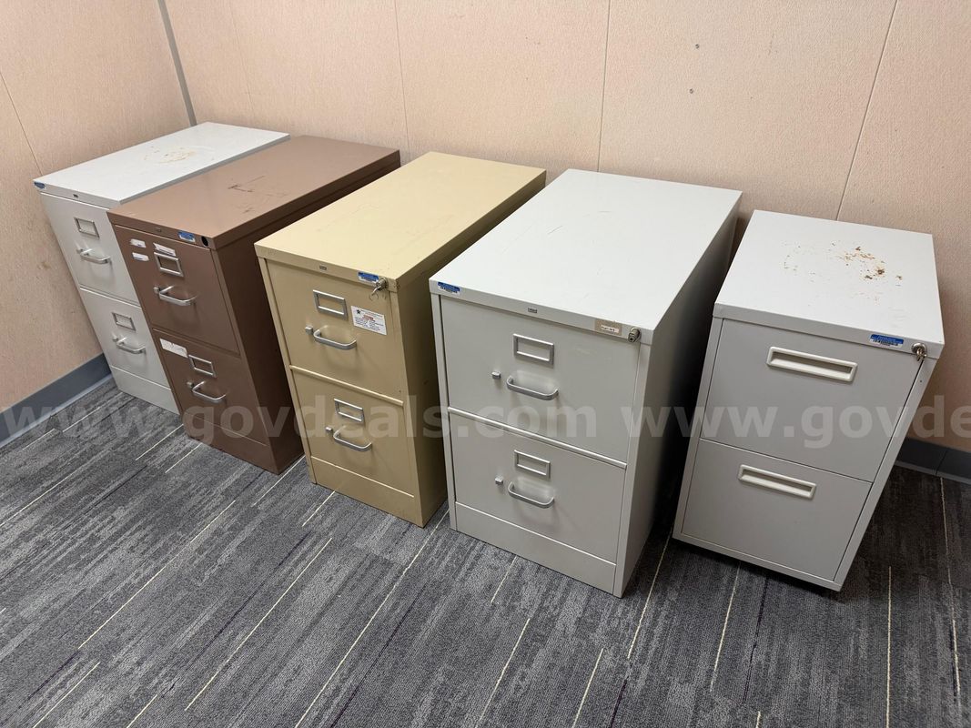 Two-drawer file cabinets - Various colors