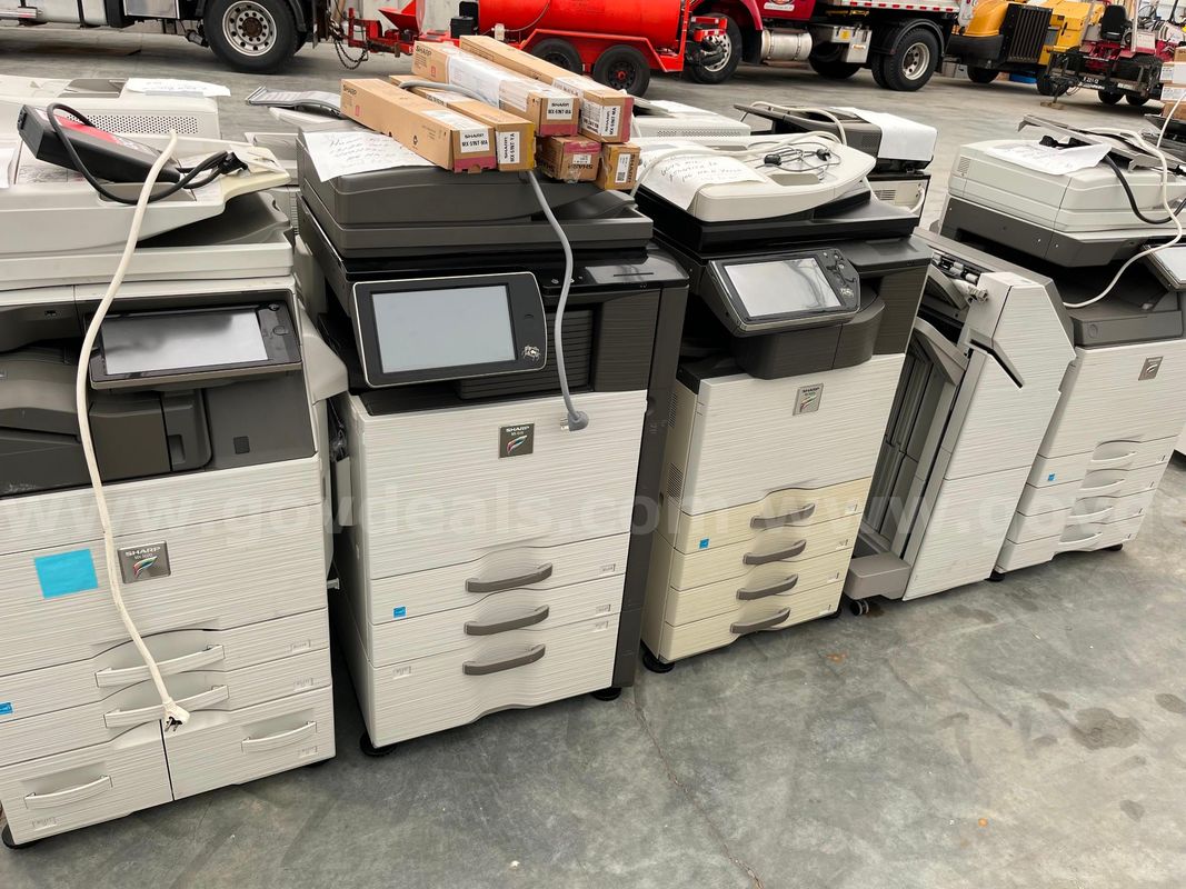 Lot 4 - Sharp MX-5070, Sharp MX-4141, Sharp MX-3610N and Sharp MX-4071 multifunction copiers/printers