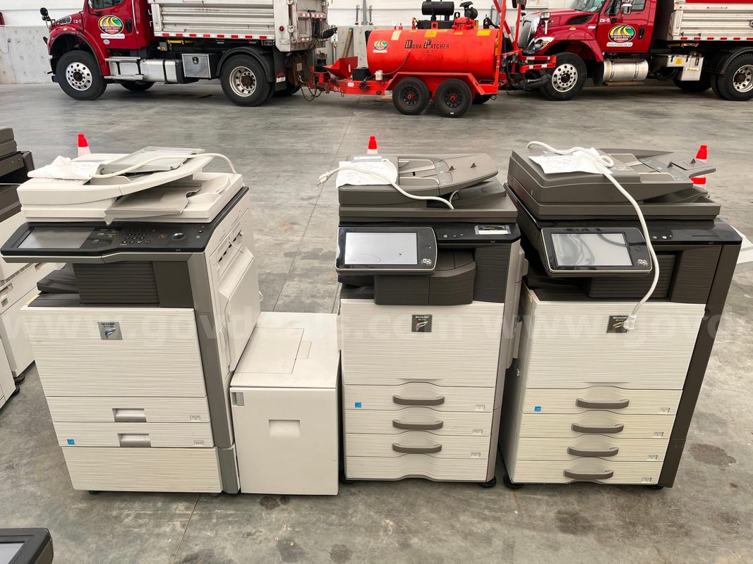 Lot 10 - Sharp MX-M503N, MX-3140 and MX-4141 multifunction copiers/printers