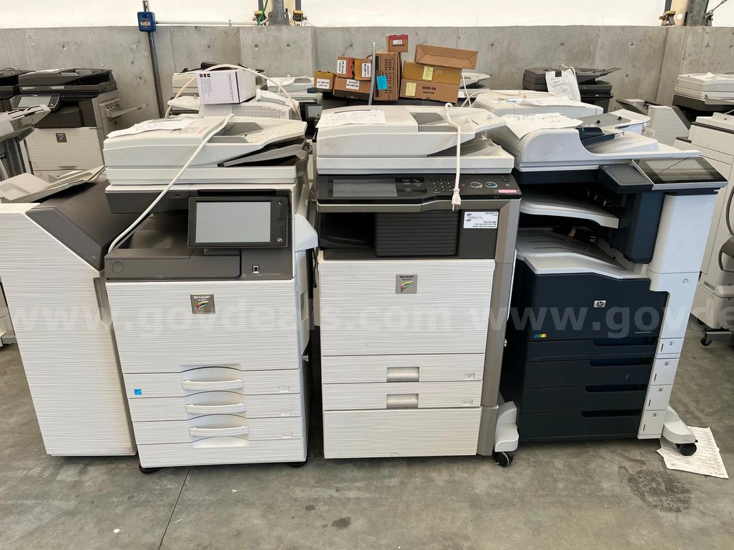 Lot 15 - Sharp MX-4071, MX-4101N and HP LaserJet 700 Color M775 multifunction copiers/printers
