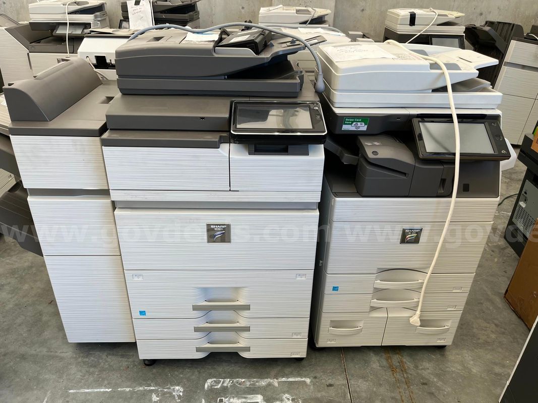Lot 17 - Sharp MX-6070, MX-5071, MX-M654 and Lanier MP2554SP multifunction copiers/printers