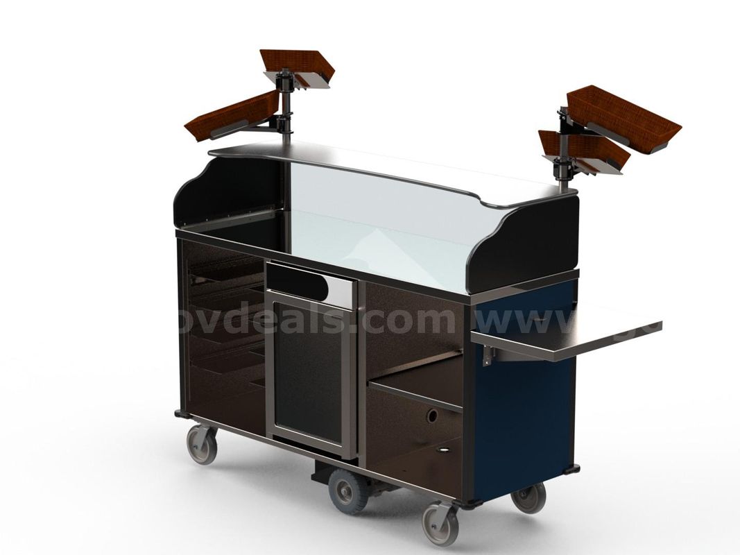 Lakeside Vending Kiosk Merchandising Cart w/ Special Modifications