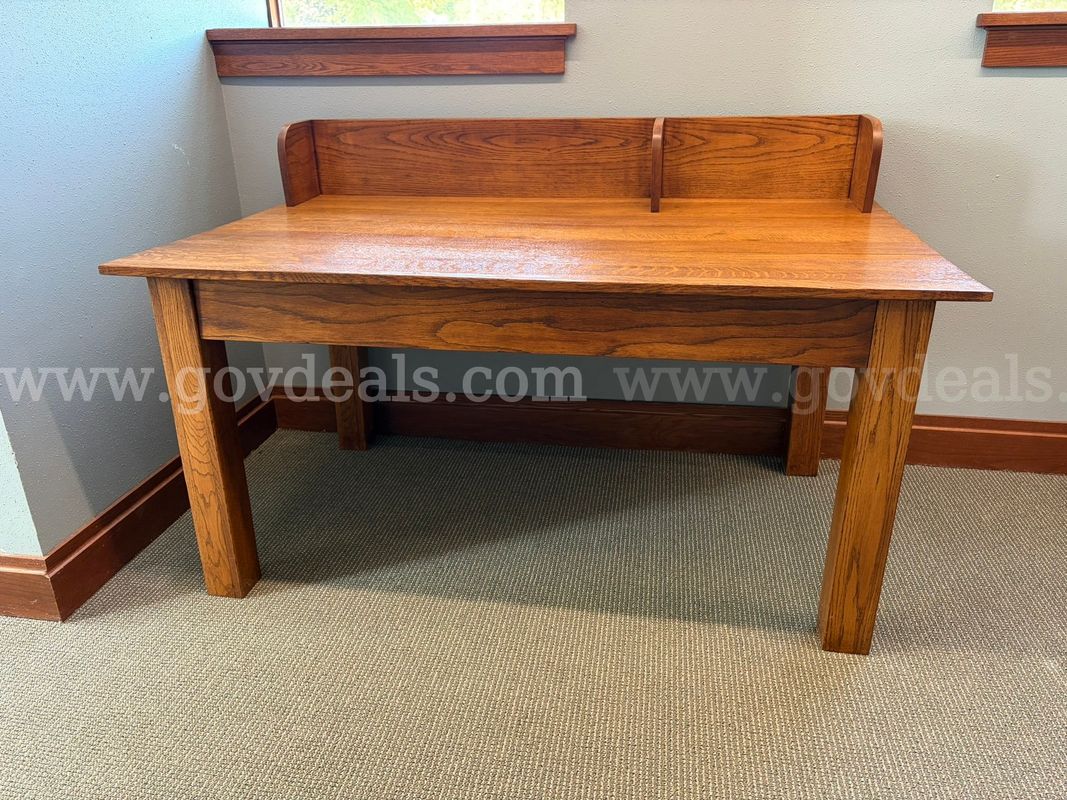 Solid wood study table