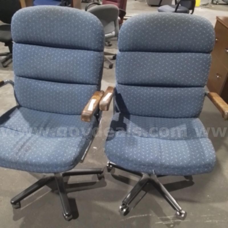 Lot of Baby Blue office chairs