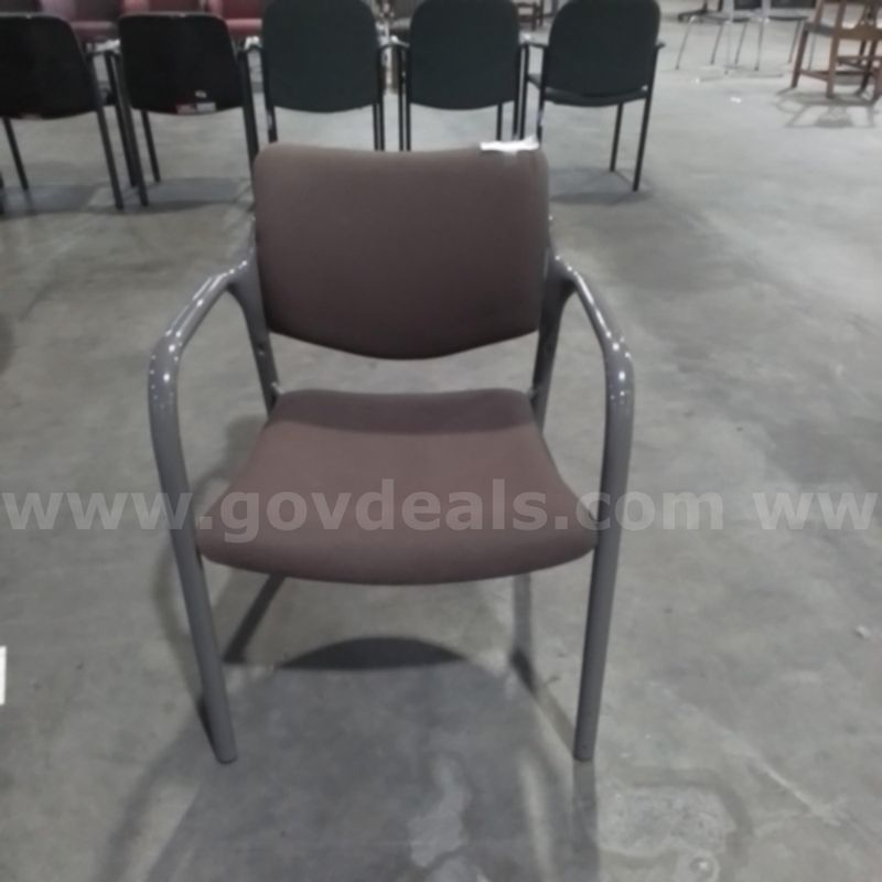 1 brown and grey chair