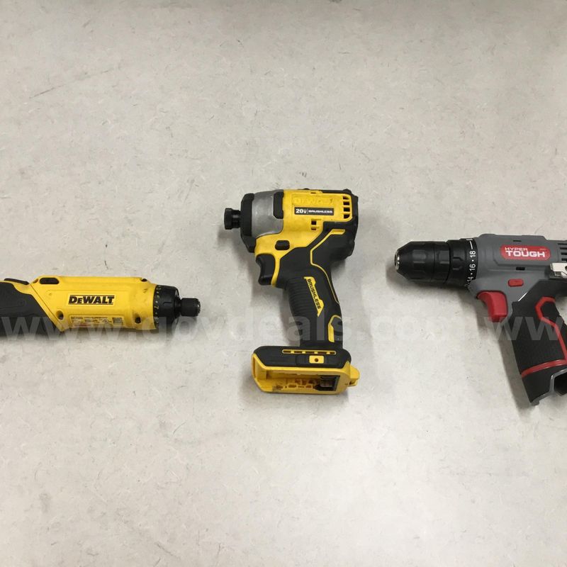 1 Lot of DeWalt Drill Impact Wrench Grey Drills