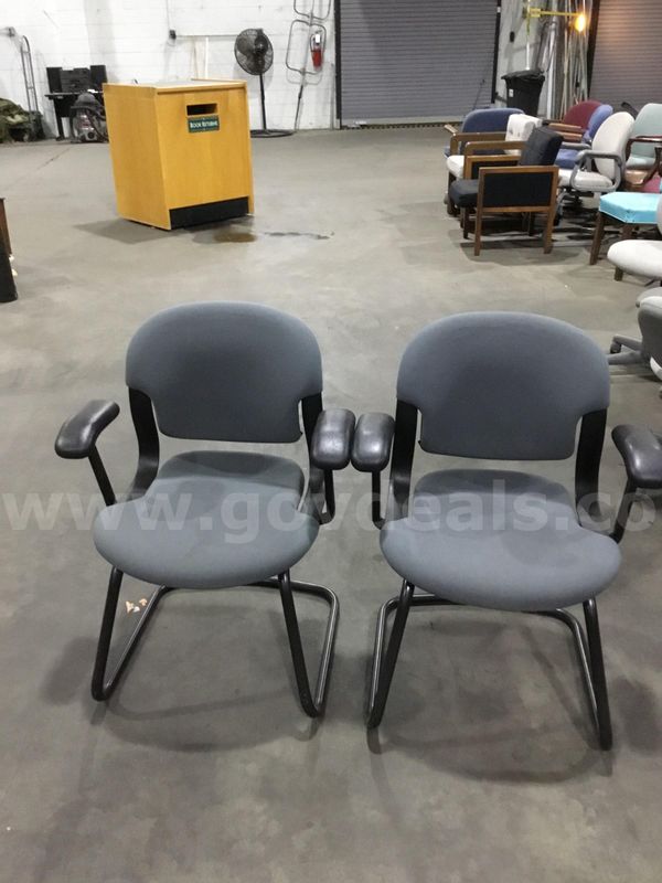 1 Lot of Blue Chairs (2)