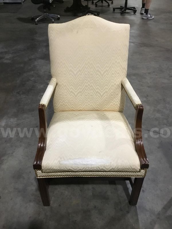 Cream executive chair; with matching cream