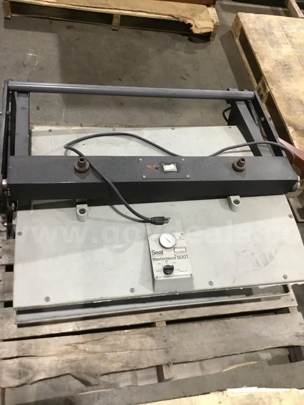 38 x 22 Seal Masterpiece 500T mounting press (IT TURNS ON) "DH"