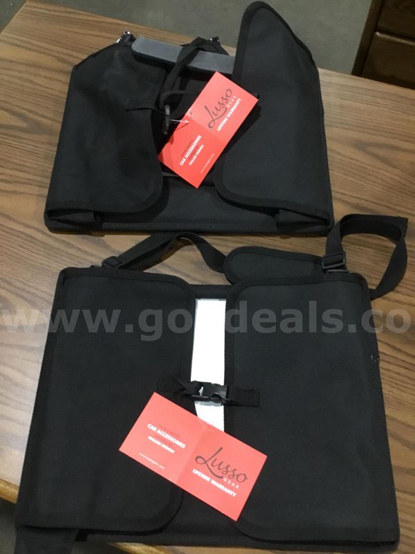 Two 2 in 1 black seat organizers “DH”