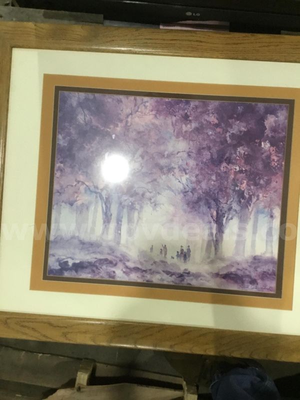 36 x 30 multi purple forest scenery “DH”