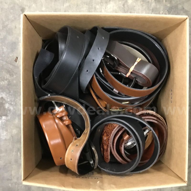 1 Lot of Assorted Leather Belts