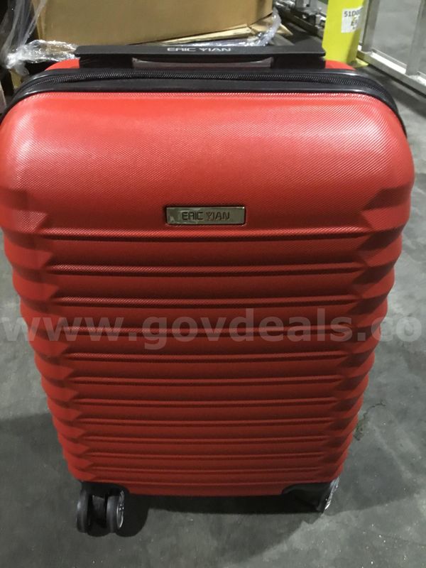 Red Eric Yian luggage bag “DH”