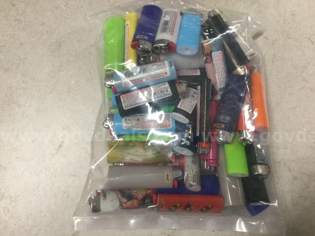 1 Lot of Assorted Color BIC Lighters