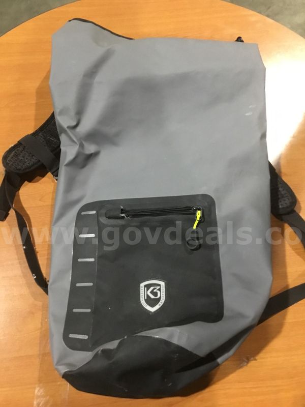 Dark gray waterproof backpack “DH”