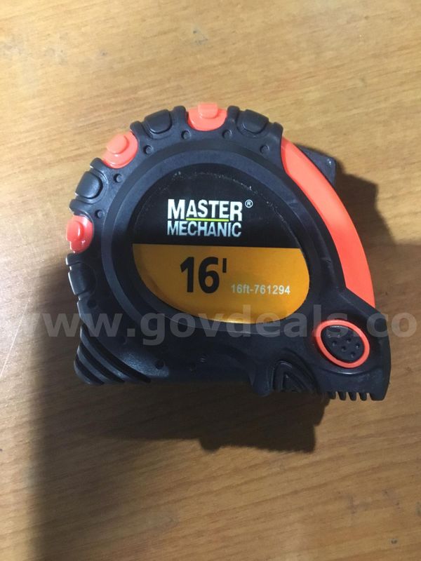 Black & dark orange Master Mechanic measuring tape “DH”
