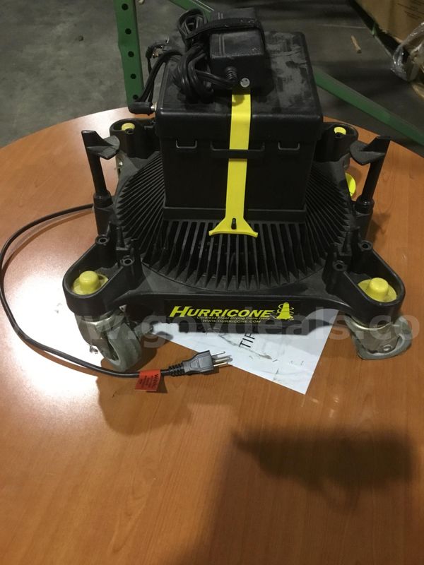 15 x 15 black & yellow Hurricone floor drying cone dolly (IT TURNS ON) “DH”