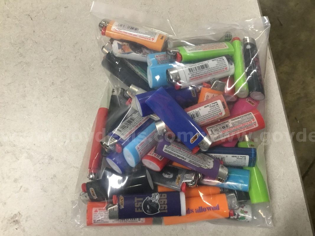 1 Lot of Assorted Color BIC Lighters