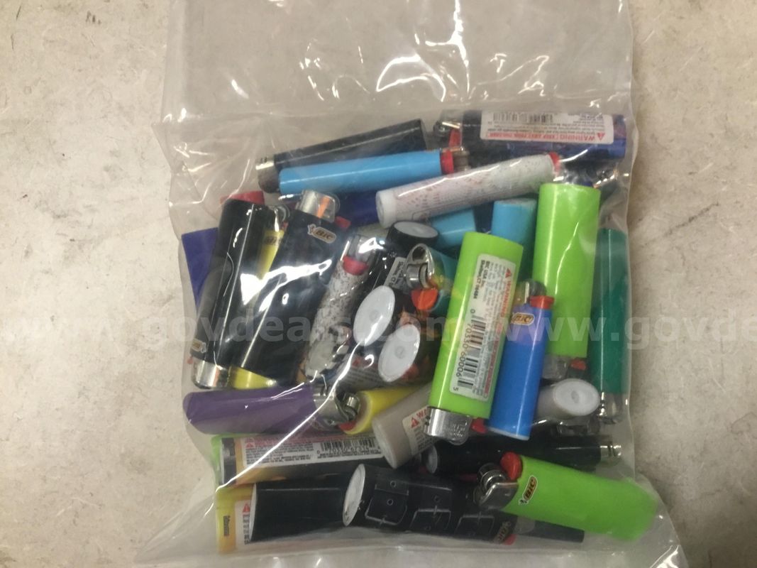 1 Lot of Assorted Color BIC Lighters