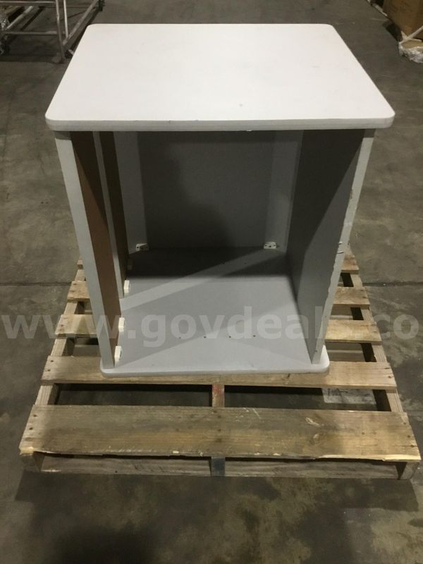 26 (LENGTH) x 24 (WIDTH) x 30 (HEIGHT) light gray cabinet "DH"