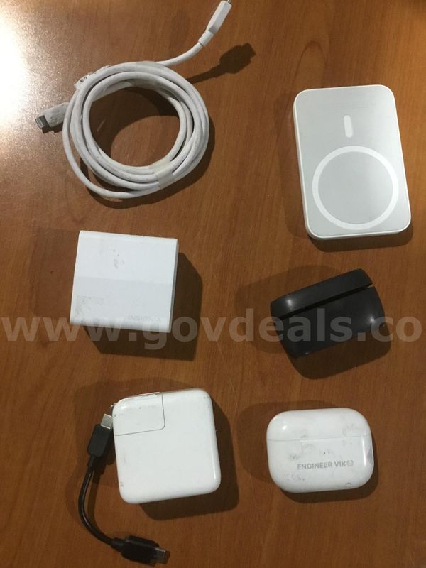 Misc electronic items-earbuds, battery charger "DH"