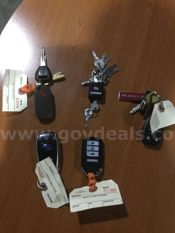 5 misc key fobs "DH"