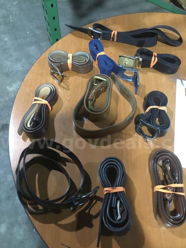 Box of misc belts "DH"