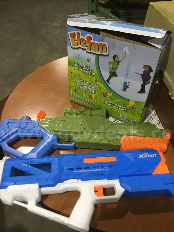 Ele fun game, 2 plastic toy guns "DH"