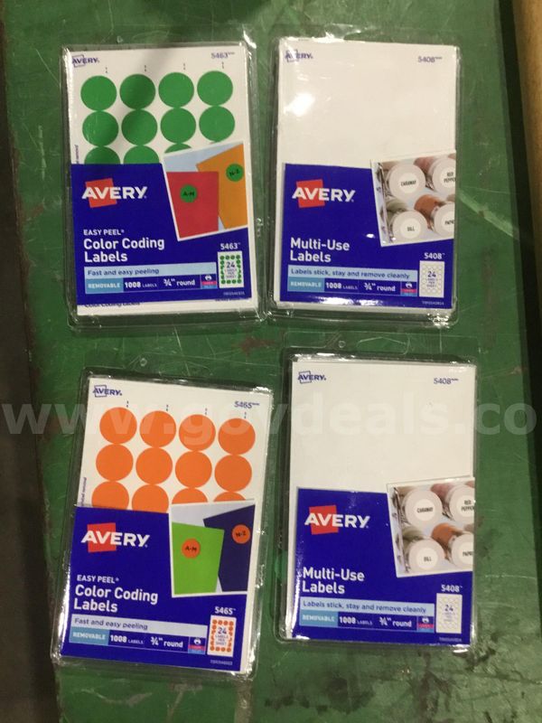 4 packs of labels "DH"
