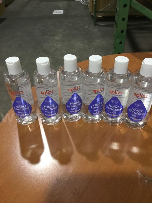 6 bottles of hand sanitizers "DH"