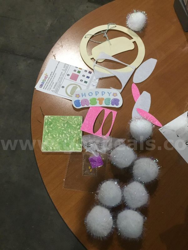 Pom bunny wreath kit "DH"