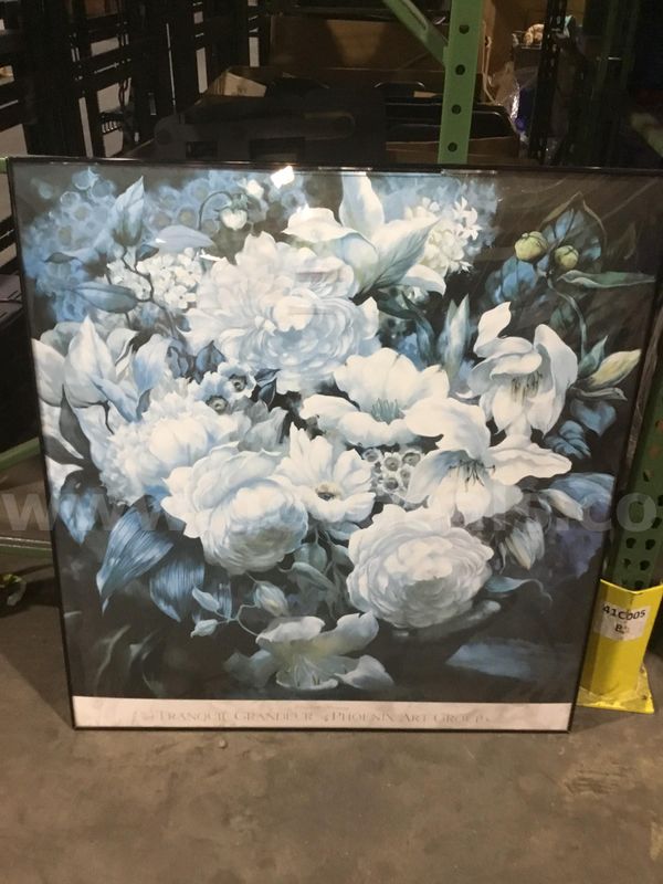 39 x 42 flowers painting "DH"