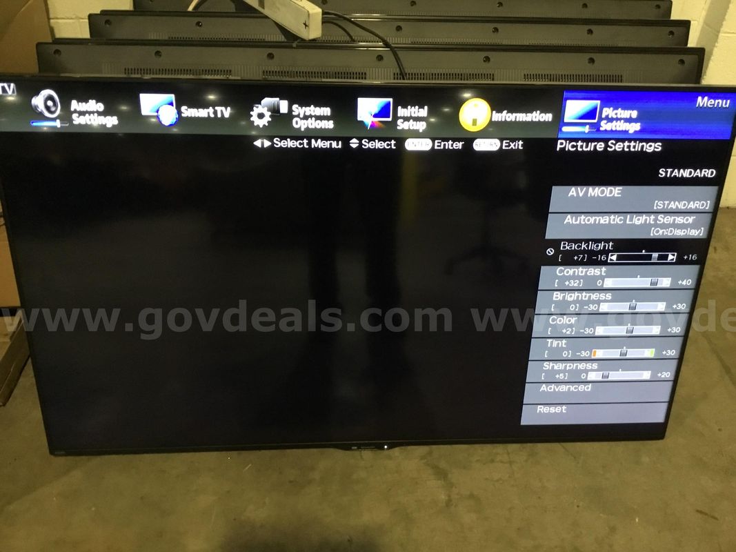 1 Sharp Aquos 62" Smart T.V. (Doesn't Work)