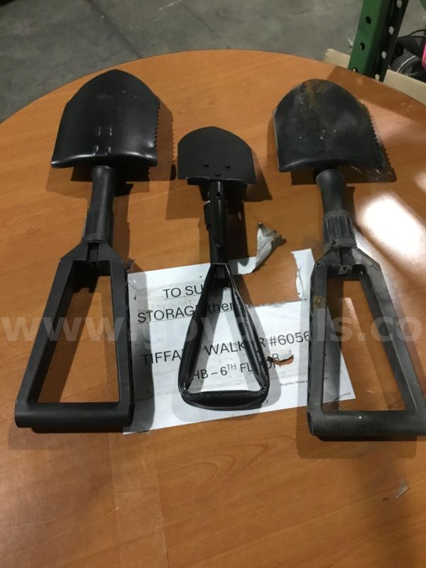Lot of items-two 23 inch & a 18 inch fold in entrenching tools "DH"