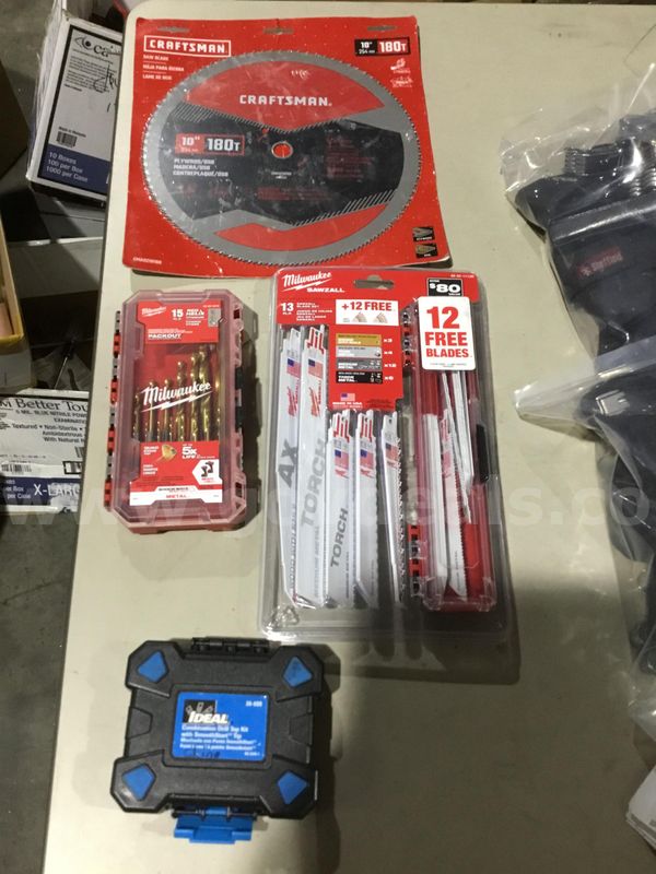 Lot of items-13 white sawzall blades "DH"