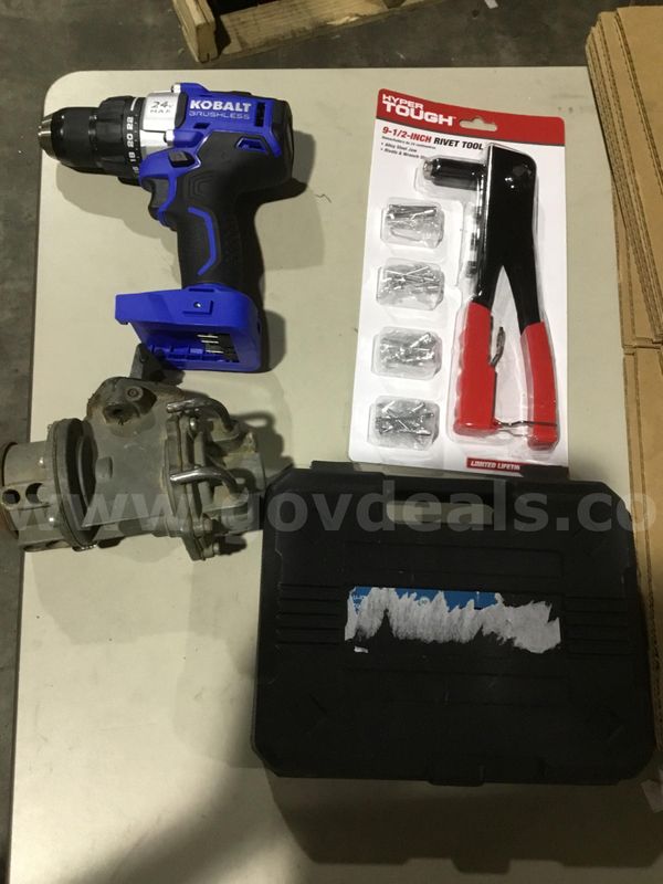 Lot of items-blue & black brushless drill (NO BATTERY INCLUDED) "DH"