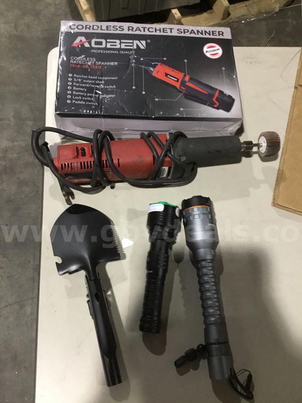 Lot of items-red die grinder (IT TURNS ON) "DH"