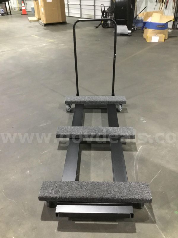 73 (LENGTH) x 40 (HEIGHT) black dolly (IT DOESN"T FOLD IN) "DH"