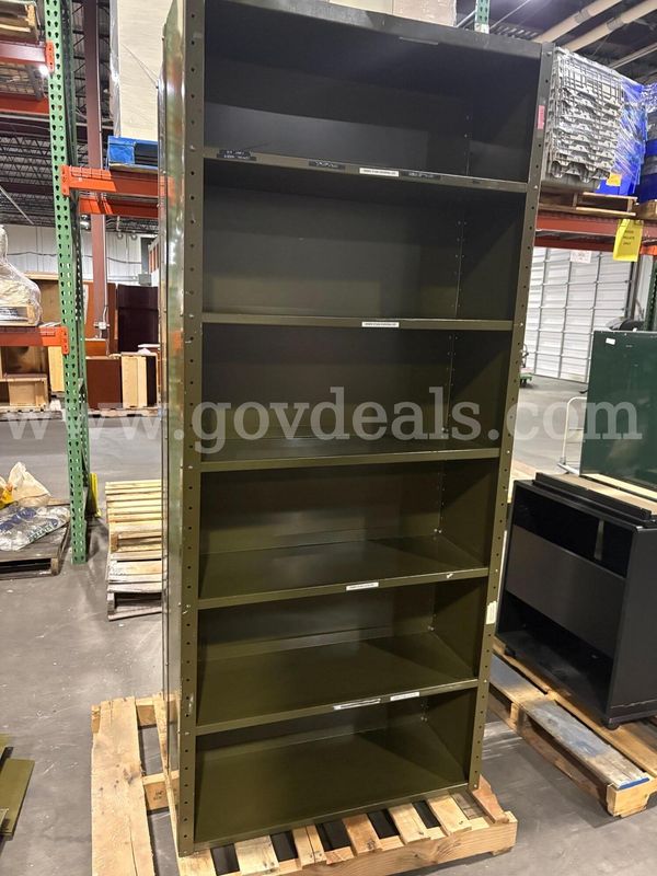Pallet of 2 Metal Shelves and pallet of metal sheets